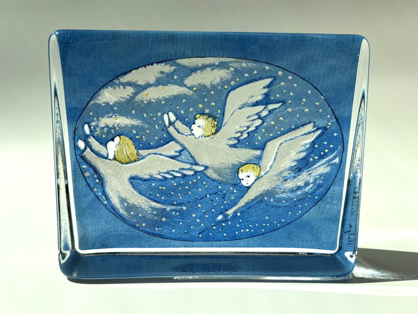 iittala Heljä Liukko-Sundström 天使 ガラスカード 大サイズ ヘルヤ