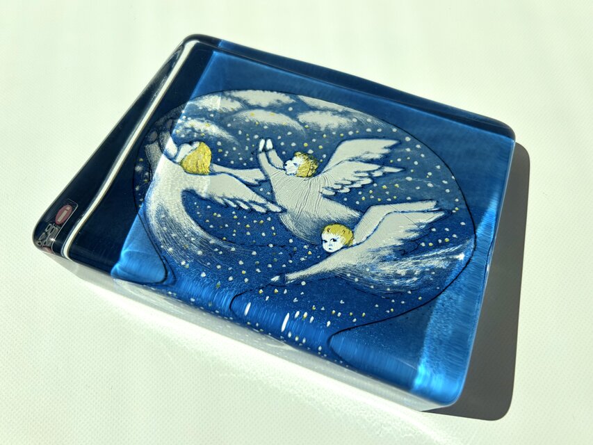  ヘルヤ・リウッコ ガラスカード iittala Heljä Liukko-Sundström 天使 ガラスカード 大サイズ ヘルヤ