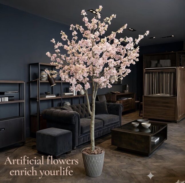 光触媒　人工観葉植物　ウォールグリーン　フェイクグリーン　小彼岸桜 光触媒 人工観葉植物 ウォールグリーン フェイクグリーン 小彼岸桜