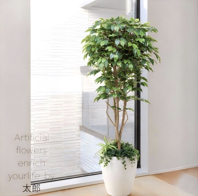 光触媒 人工観葉植物 ウォールグリーン フェイクグリーン ベンジャミン