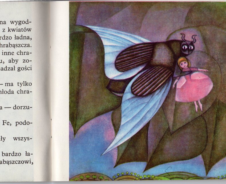 可愛い絵本 おやゆび姫 Dziecię elfów ポーランド古書 ポーランド児童