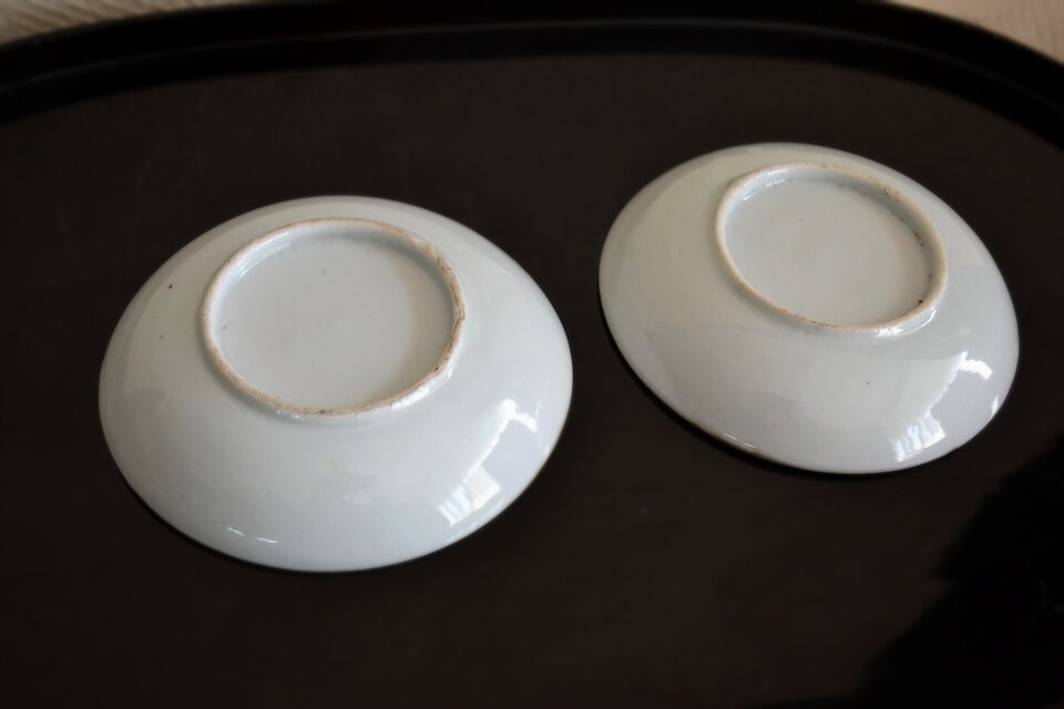 印判手 松鶴図皿 二枚組 Japan Craft 直径13cm | iichi 日々の