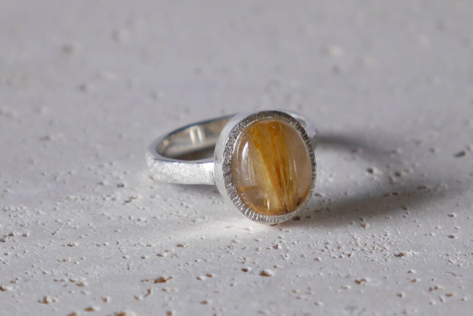 一点物☆ Rutilated Quartz ring（SV）ルチルクォーツリング | iichi