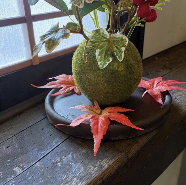 光触媒 人工観葉植物 ウォールグリーン フェイクグリーン 苔玉ドウダン