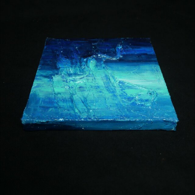 原画【Eternal Blue】油絵 抽象画 テクスチャーアート / モダンアート
