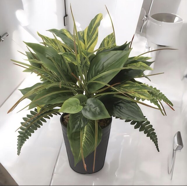 光触媒　人工観葉植物　ウォールグリーン　フェイクグリーン　ファーンツリー126 光触媒 人工観葉植物 ウォールグリーン フェイクグリーン ミックス