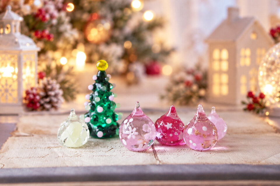 聖夜のときめきを集めて】～小さなガラスのクリスマスセット～ | iichi