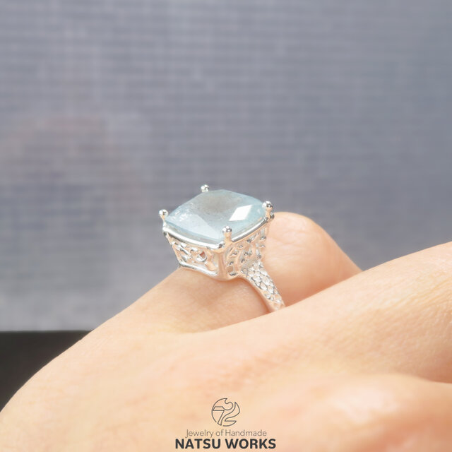 モスアクアマリン リング / Moss Aquamarine Ring 295 | iichi 日々の