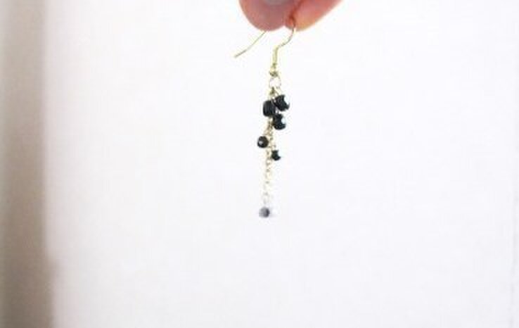 もちこ【希少】MIZUKI ブラックチェーン ゴールドビーズ ロングピアス 楽天市場】K18YG 中空 喜平 ビスマルク チェーン ピアス 【送料無料