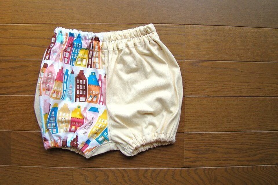 ちびっ子ブルマー*クリーム　お家柄*80cm