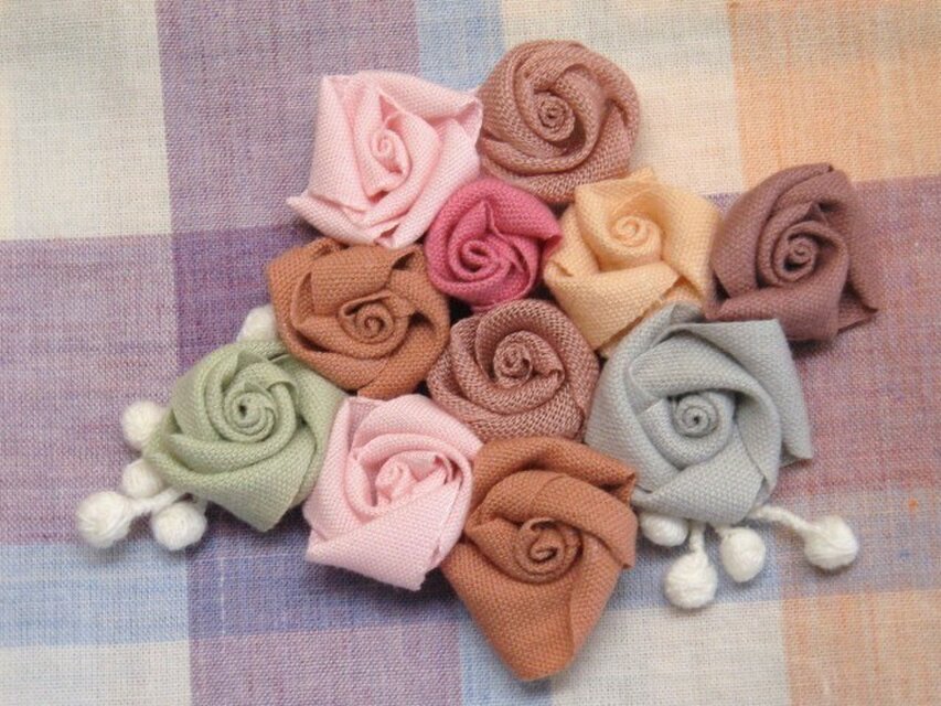 MOKUBAリボン カラフル ブーケ ブローチ