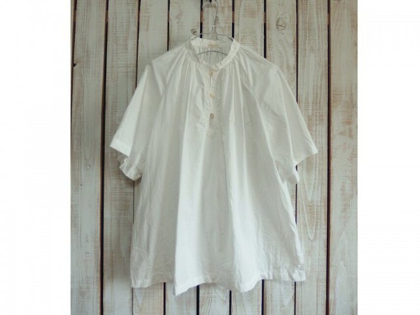 タブリエ半袖ブラウス（No.04/定番：白）