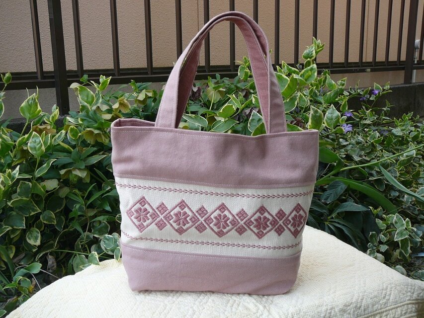 こぎん刺し　トートバッグ