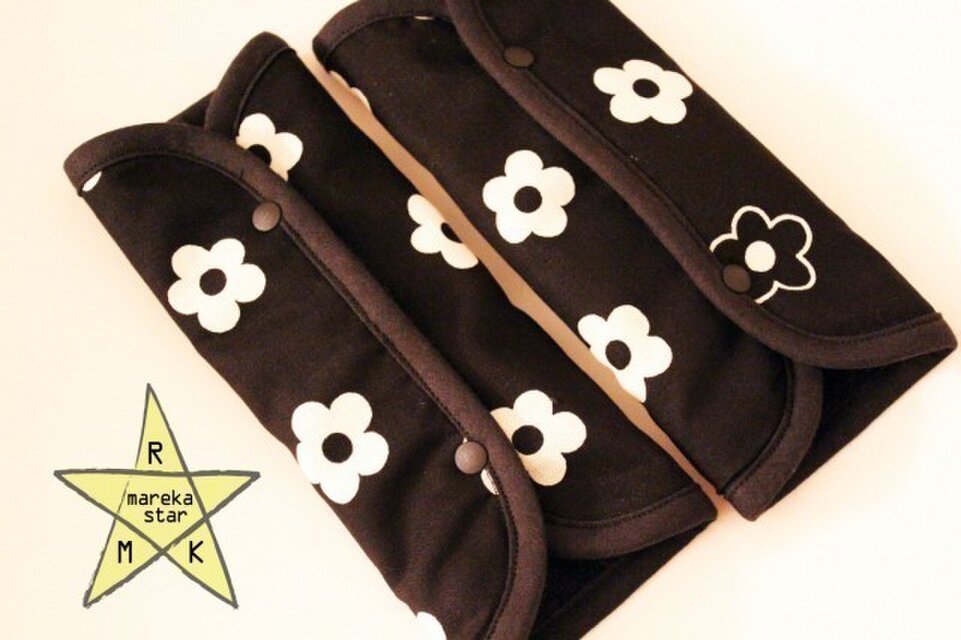 №292 ズレにくい肩ベルトカバー(3WAY)お花