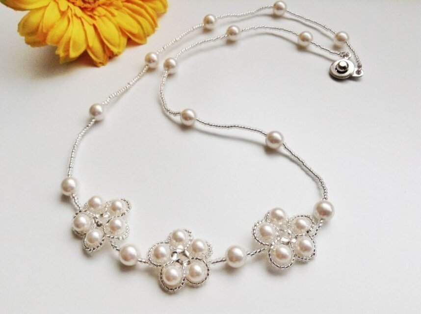 送料無料　和モダンネックレス