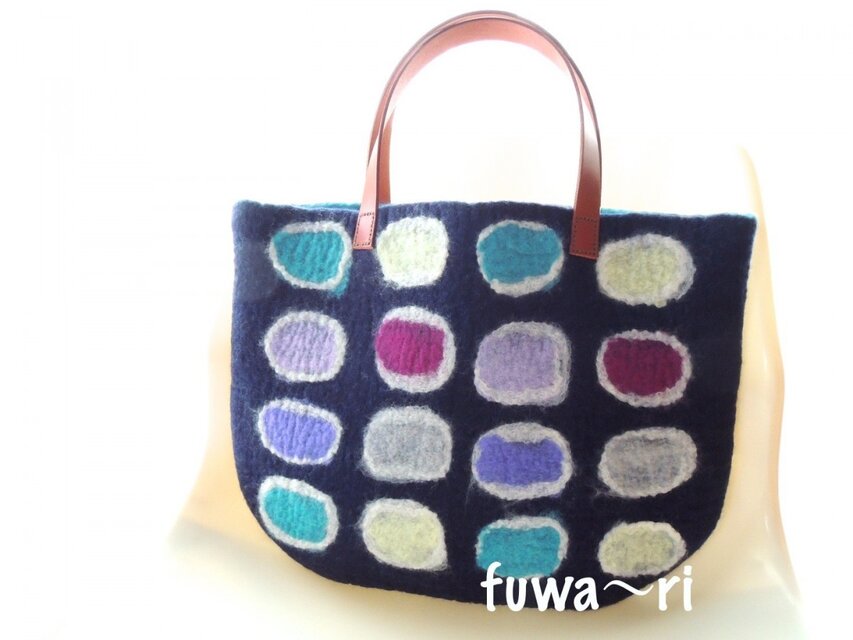 トートバッグ　パレット　＊ネイビー＊