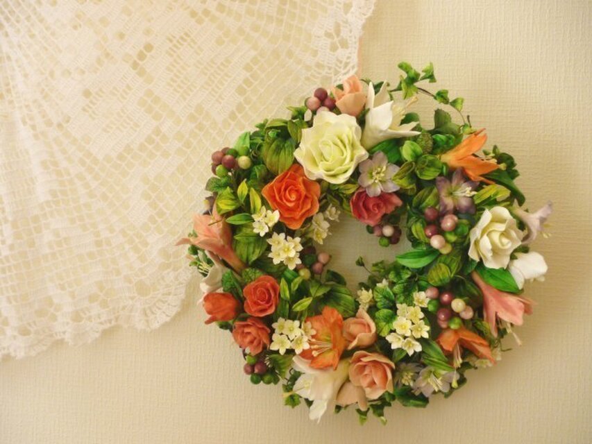 ９月❁ hana リース（小さめ）