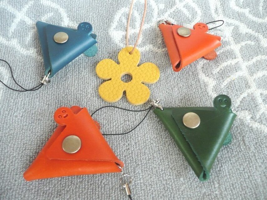 ちょっと突き出たミニコインケース（ブッテーロ・緑）