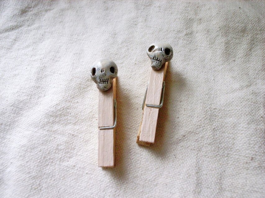 ピンクのウッドピンチ（2個セット）