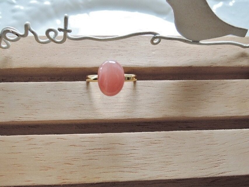 ☆限定品☆インカローズ☆カボションプチリング☆（394）