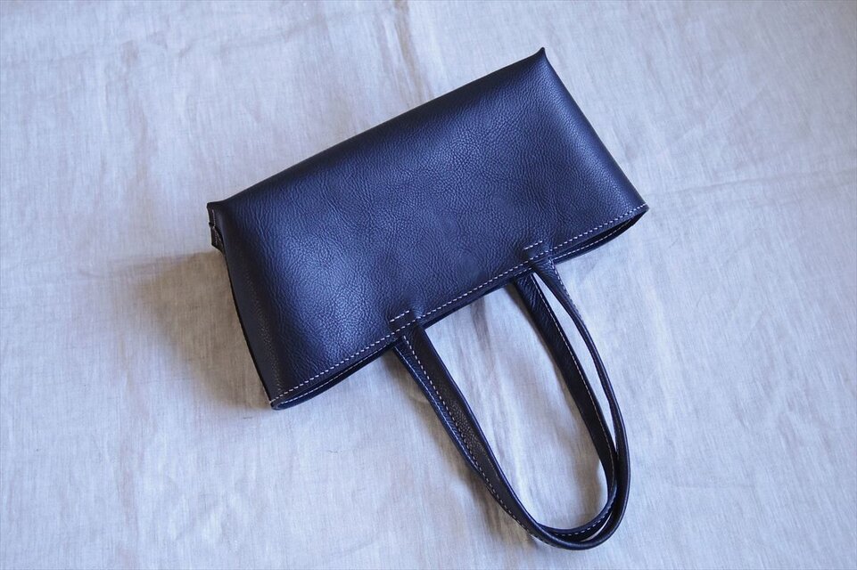 【Ｉ様オーダー品】しっかり横長トートバッグ（Ｍ・黒）
