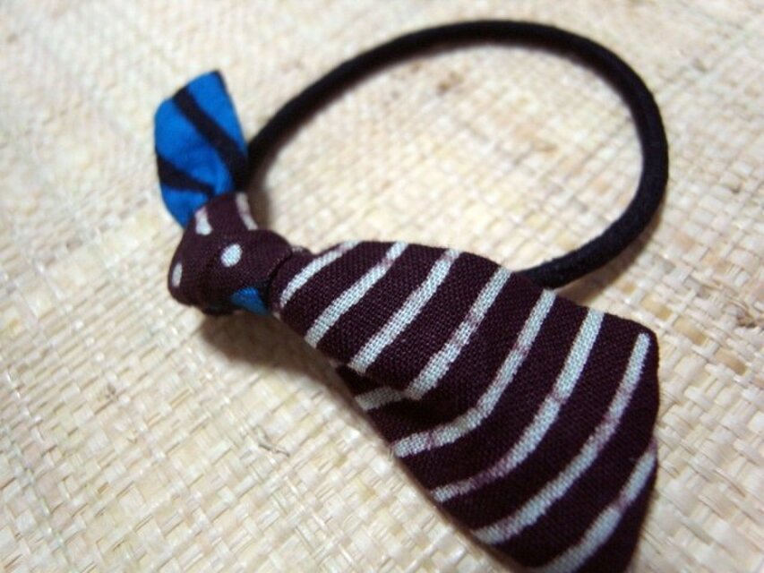 アフリカ布・Pagne　リボンのヘアゴム