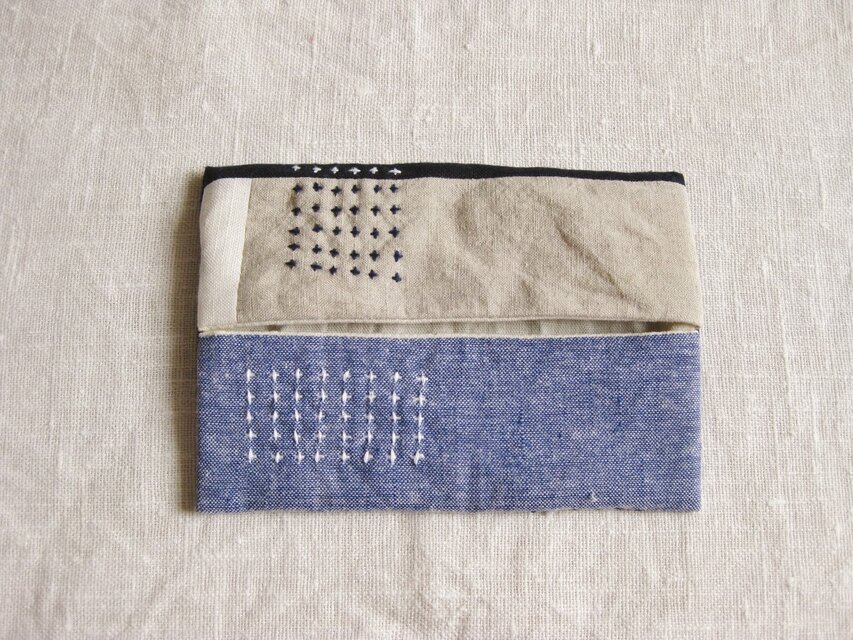 ティッシュケース blue&navy