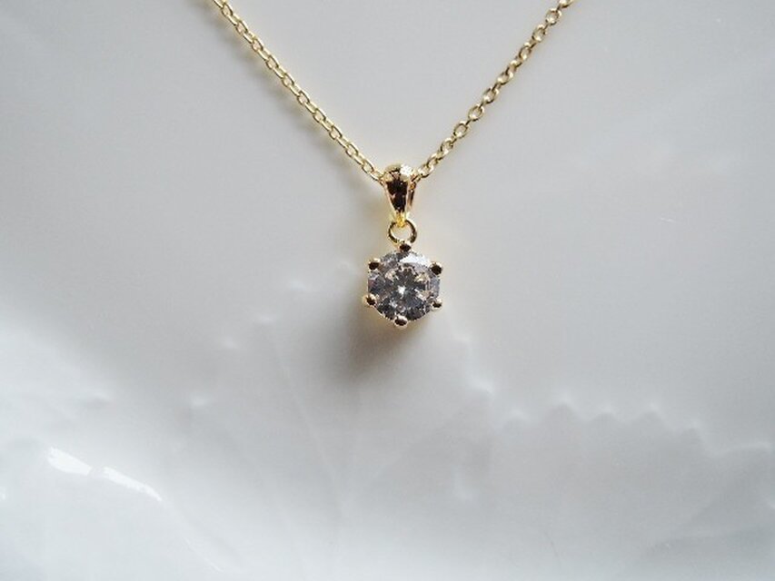 新年お年玉セール☆SV925製シンプル一粒ネックレス（434）