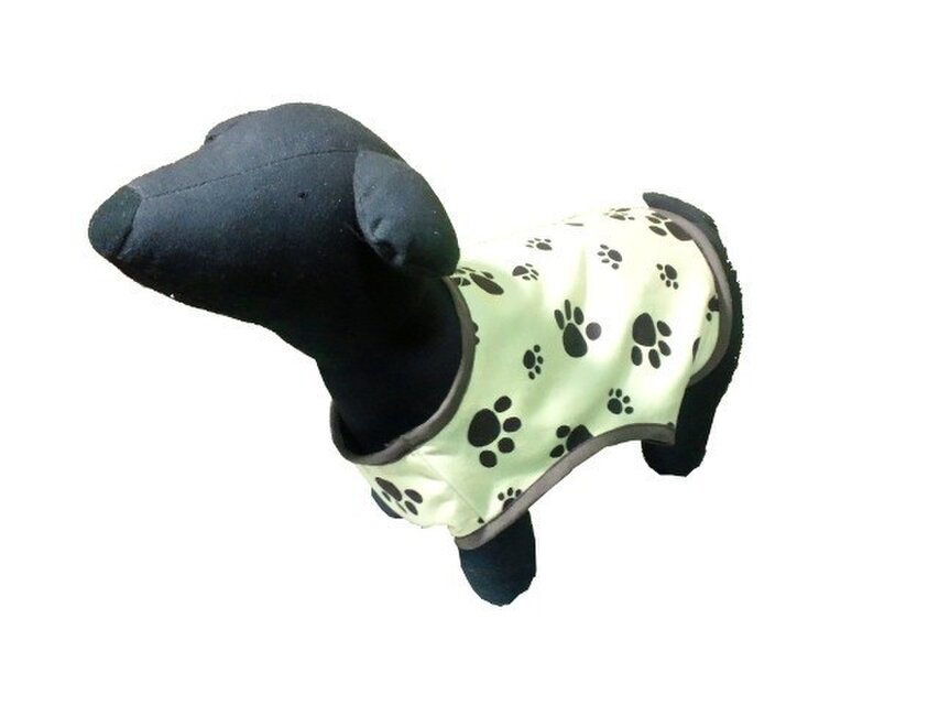 胸43-53★わんちゃん足跡プリント★秋冬用・オーダーメイド犬服