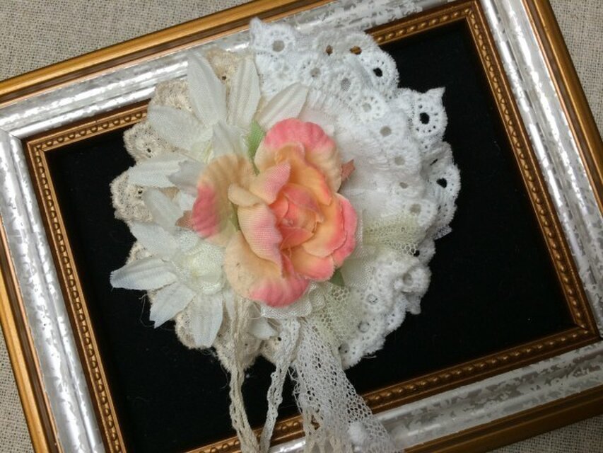 ヘアアクセ（バラとガーベラ）〜プレリライン〜