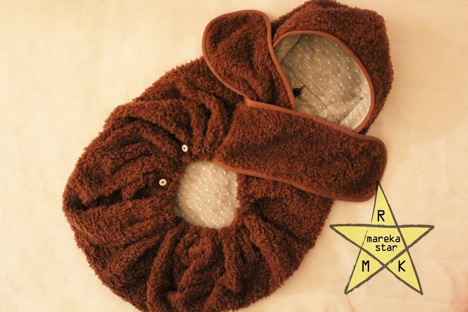 【売約済M様】№331 もこもこケープ(4WAY)リバーシブル☆