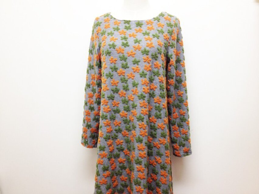 再販！もこもこお花のワンピース