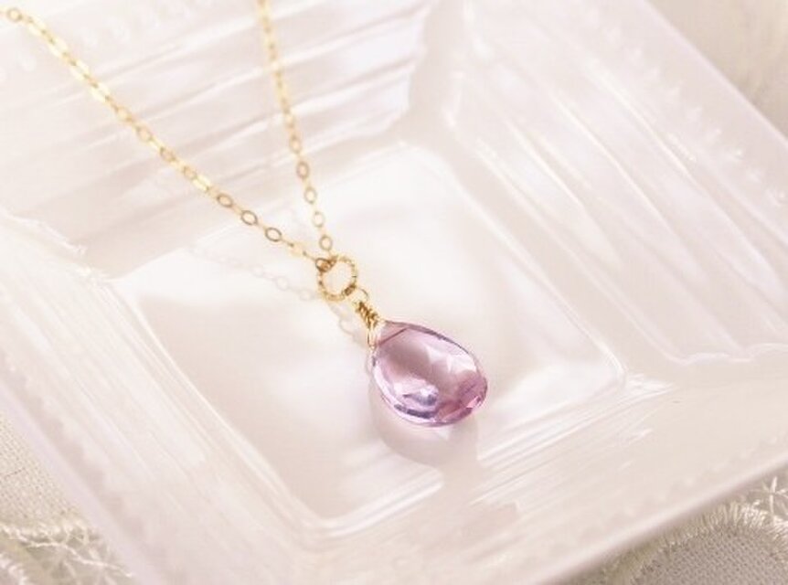 14kgfピンクアメジストチャーム