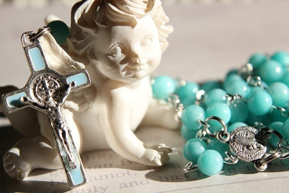 アマゾナイトのロザリオ