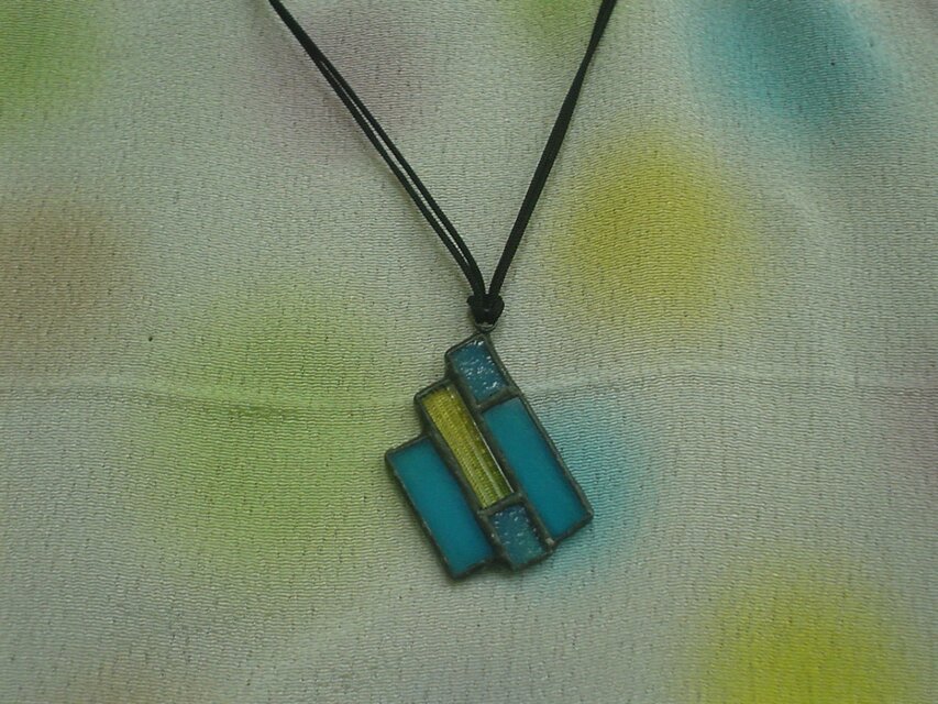 ステンドグラスペンダント　CutUpPoem