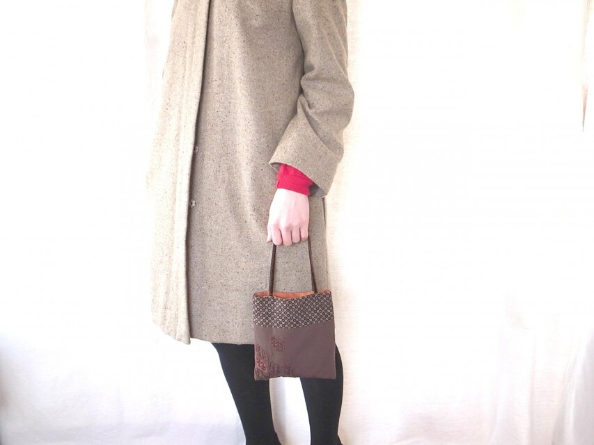 ミニバック[景色]柿の葉