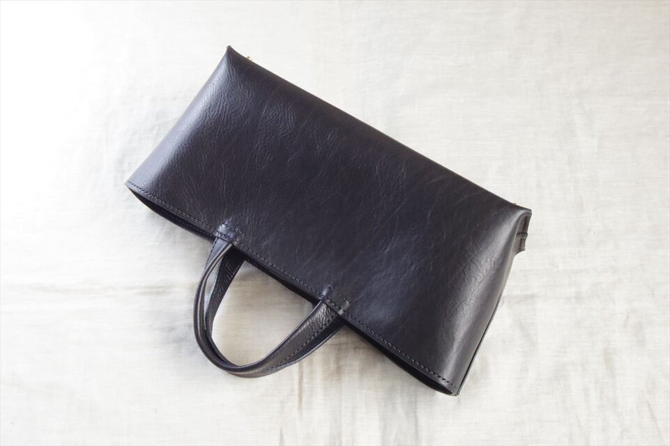 【M様オーダー品】しっかり横長トートバッグ（黒色・Ｌ）