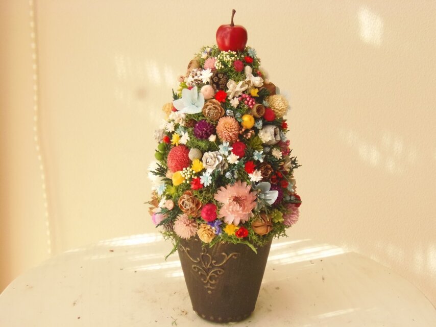 I様オーダー　お花畑ツリー