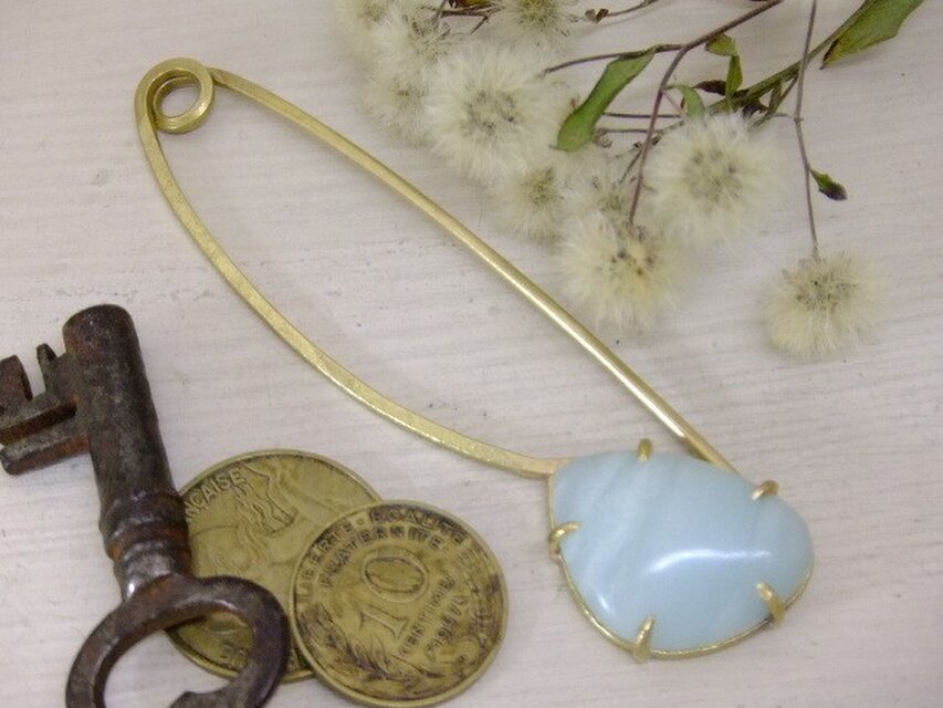 ストールピン＊アマゾナイト