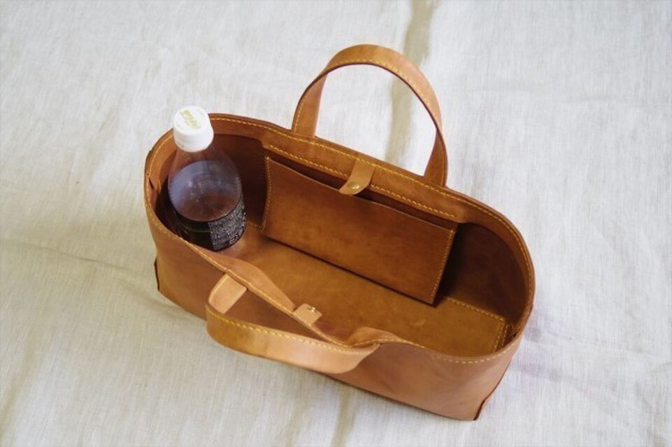Y様オーダー品】国産オイルドレザーの横長トートバッグ | iichi 日々