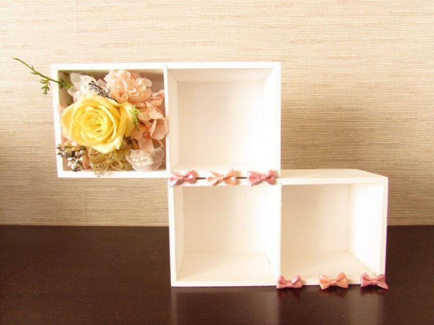 大人女子力アップ♪プリザーブドのスイーツカラー小物スタンド