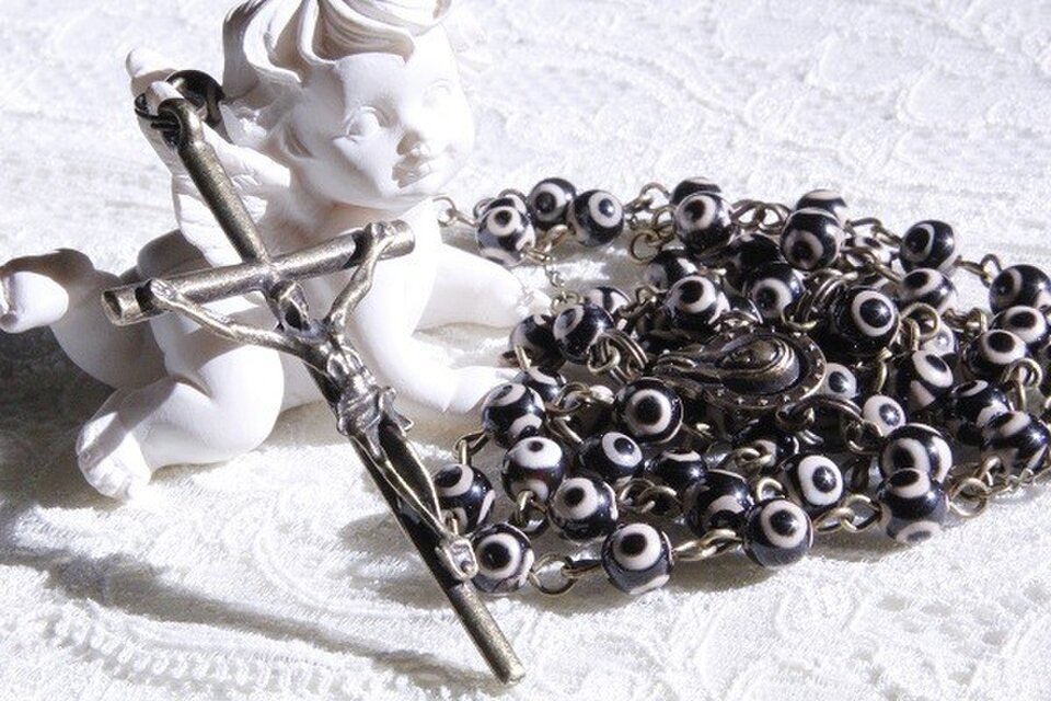 三眼天珠のロザリオ