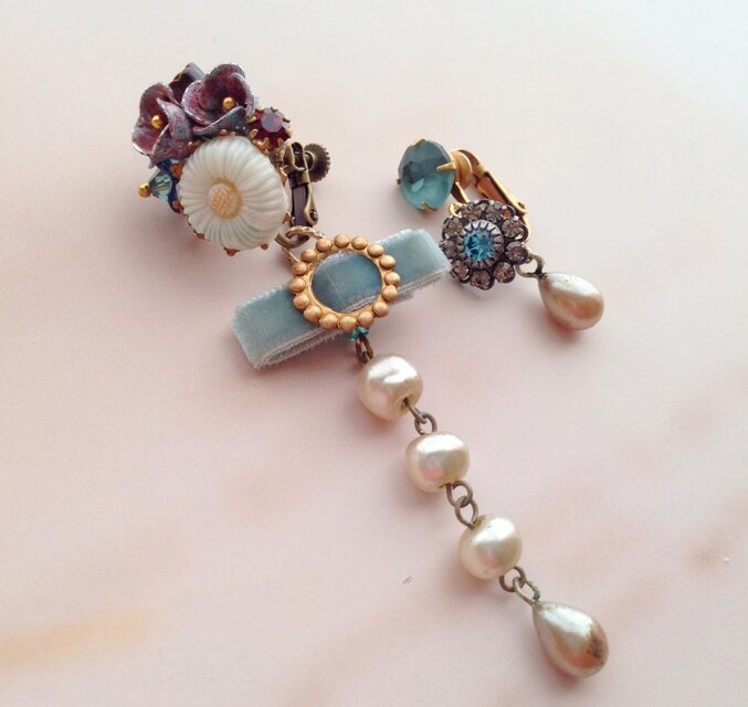 ヒロインの耳飾り＊雛菊 petit marguerite