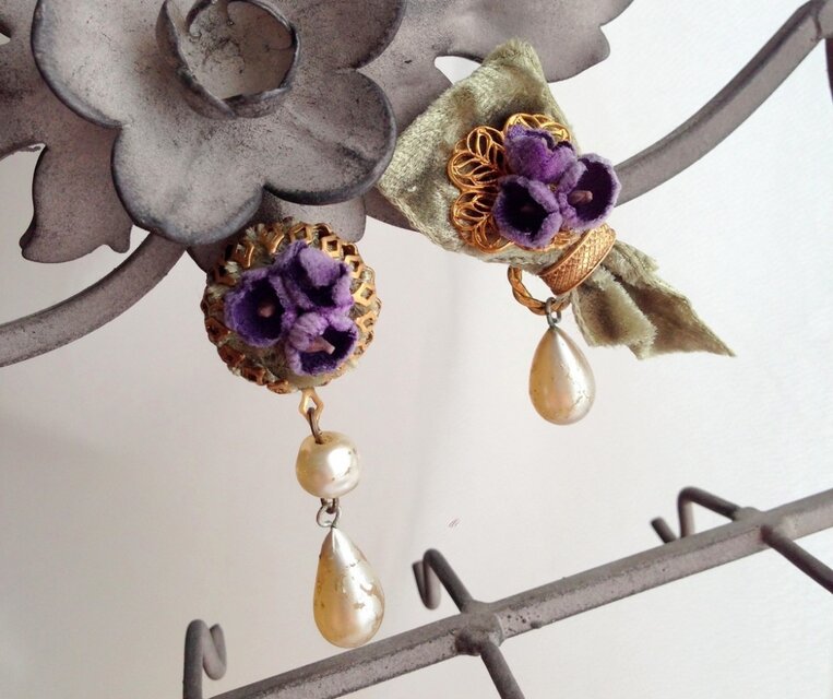 ヒロインの耳飾り＊菫 violette