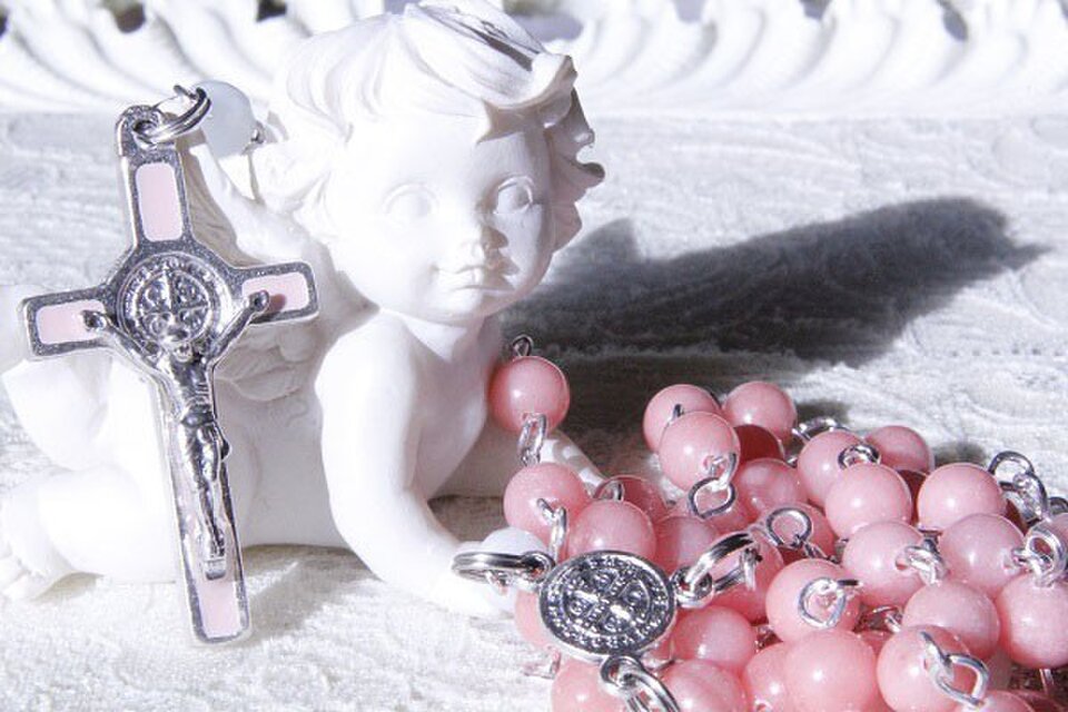 オーダー品☆さくらジェイドのロザリオ