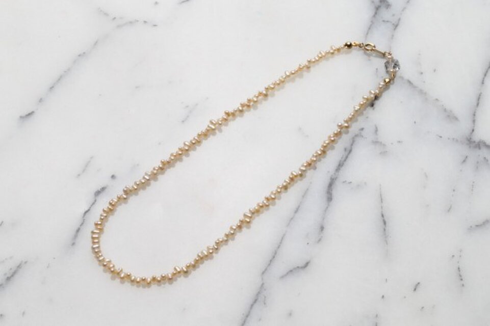 淡水パールショートネックレス