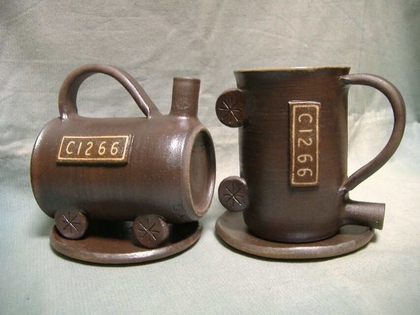 真岡鉄道公認・ビアジョッキSL Ｃ1266(転車台付)