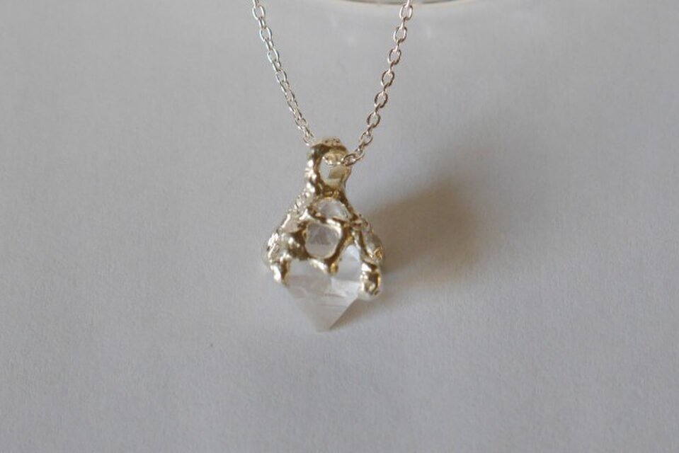 1点物☆fluorite necklace(clear) | iichi 日々の暮らしを心地よくする