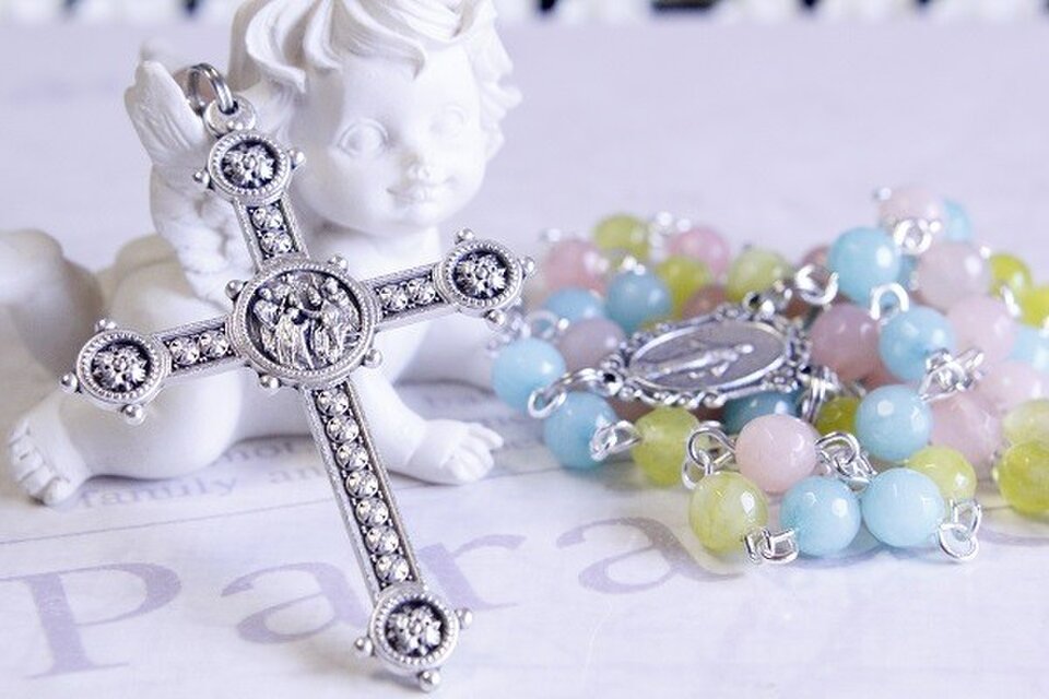 オーダー☆パステルクォーツァイトのロザリオ