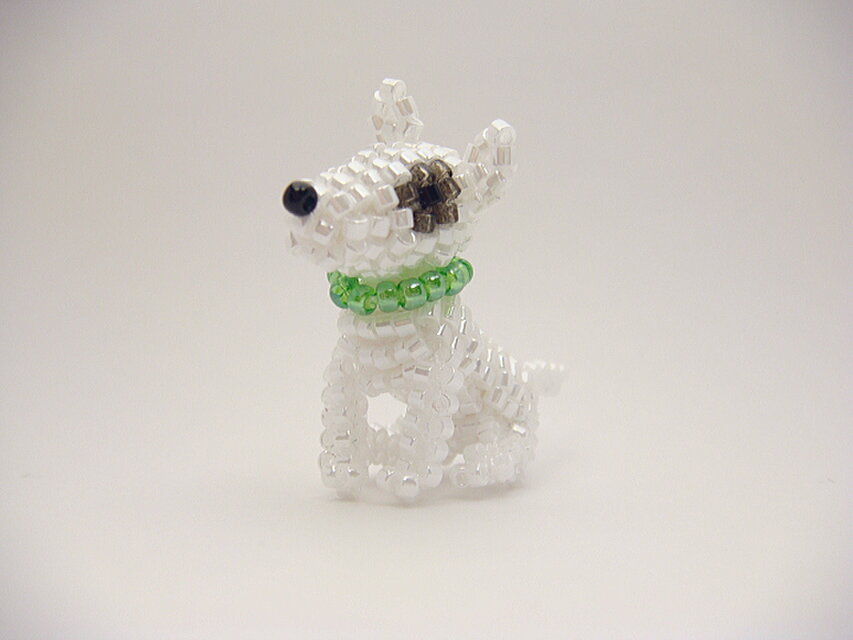 ブルテリア・ビーズ（ストラップ/ブローチを選択）